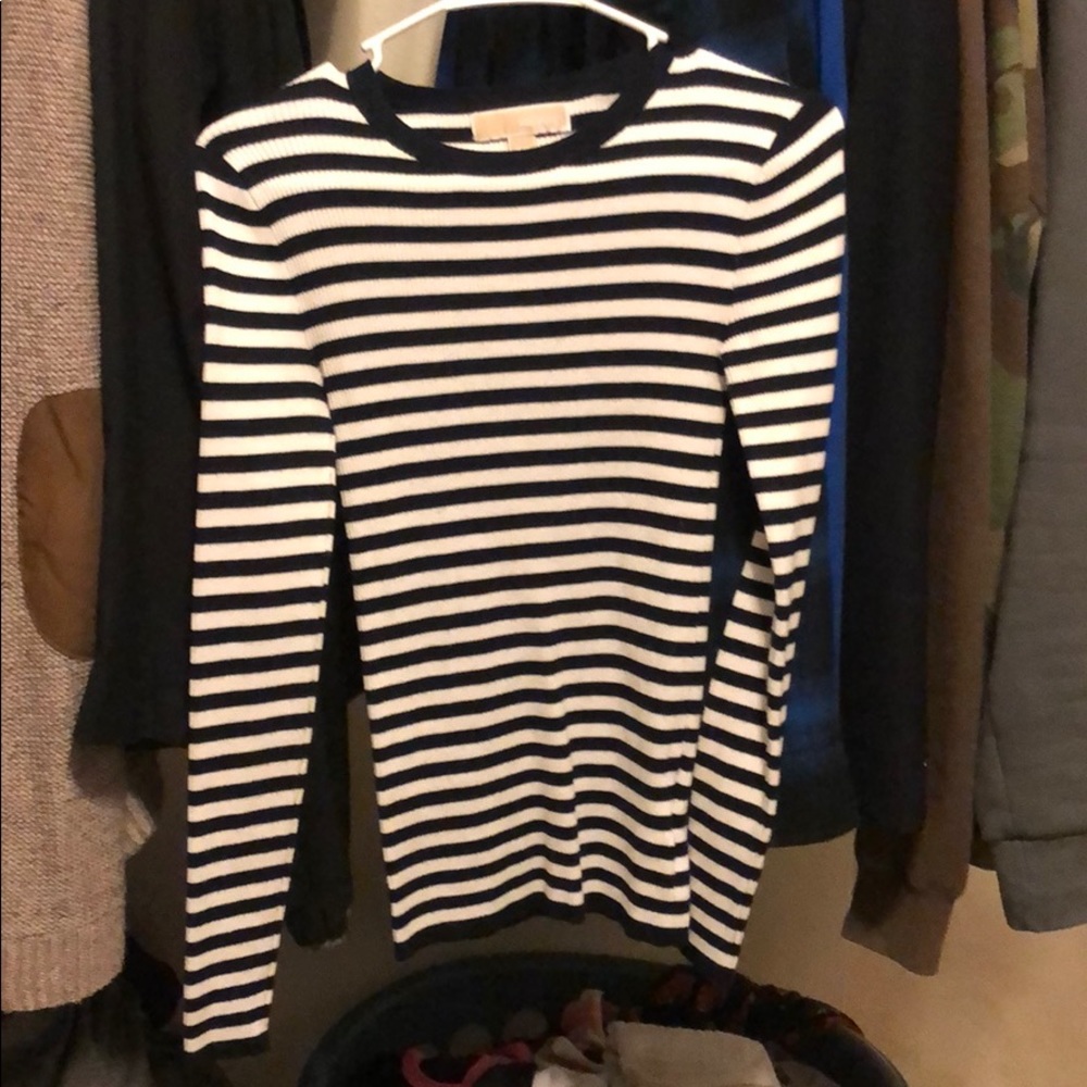 Michael Kors ribbed long sleeve knit